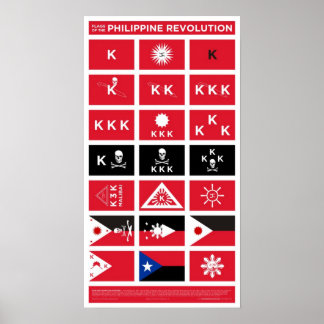Flaggen der philippinischen Revolution - Kleine Poster