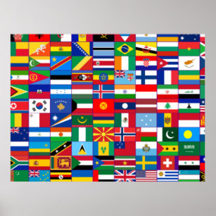 Flaggen der Welt Poster