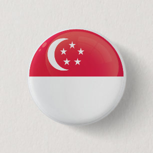 Flaggen des Round-Icon-Programms von Singapur Button