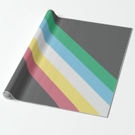 Flaggen des Schwerpunkts Behinderung Geschenkpapier