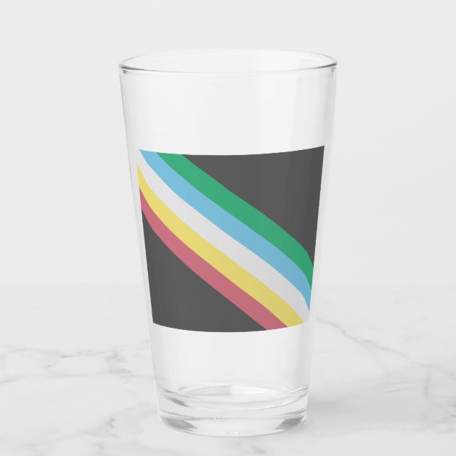 Flaggen des Schwerpunkts Behinderung Glas (Vorderseite)