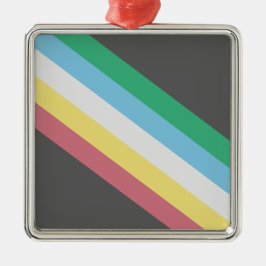 Flaggen des Schwerpunkts Behinderung Ornament Aus Metall