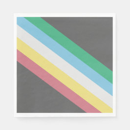 Flaggen des Schwerpunkts Behinderung Serviette