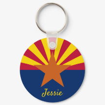 Flaggen des Staates Arizona Customize Name Schlüss