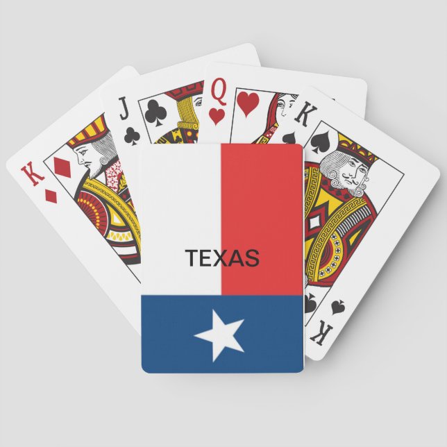 Flaggen des Staates Texas Spielkarten (Rückseite)