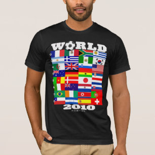 Flaggen-Gruppe A-H der Weltmeisterschaft-2010 T-Shirt