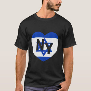 Flaggen Israel World Country Flag NY He New York I T-Shirt