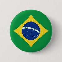 Flaggen-Knopf Brasiliens Fisheye