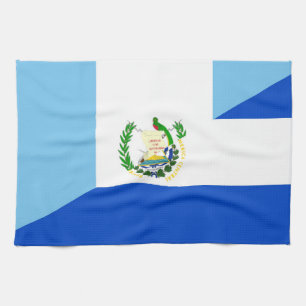 Flaggen-Landsymbol Guatemalas El Salvador halbes Küchentuch