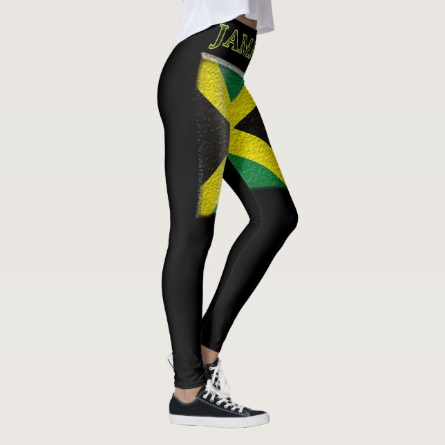 Flaggen-Leggingsversion 2 der Damen Jamaika Leggings (Rechts)
