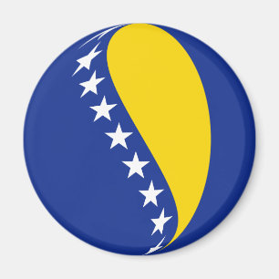 Flaggen-Magnet Bosniens-Herzegowina Fisheye Magnet