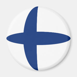 Flaggen-Magnet Finnlands Fisheye Magnet