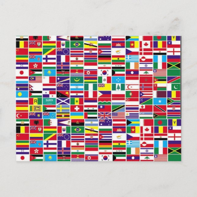 Flaggen Postkarte (Vorderseite)