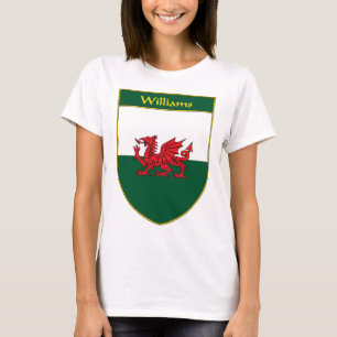 Flaggen-Schild Williams Waliser T-Shirt