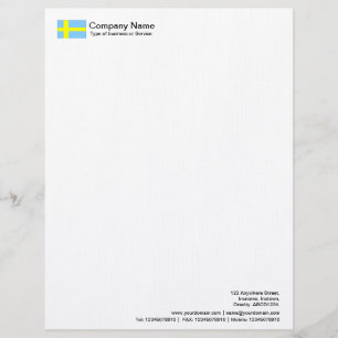 Flaggen - Schweden Briefkopf