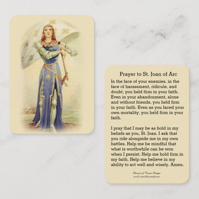 Flaggen-Soldat-katholische heilige Karte St. (Vorne/Hinten)