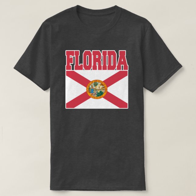 Flaggen-T - Shirt des Staates Florida (Design vorne)