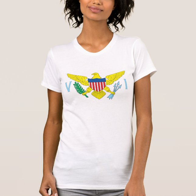Flaggen-T - Shirt US Virgin Islands (Vorderseite)