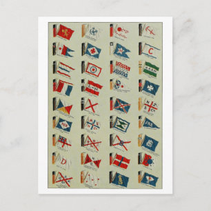 "Flaggen und Knoten" Postkarte