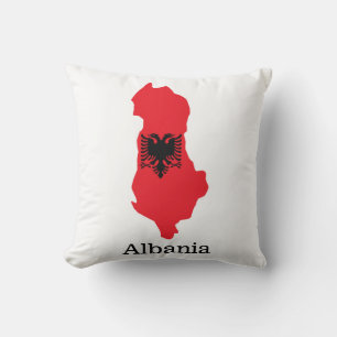 Flaggen und Länder Albanien Kissen