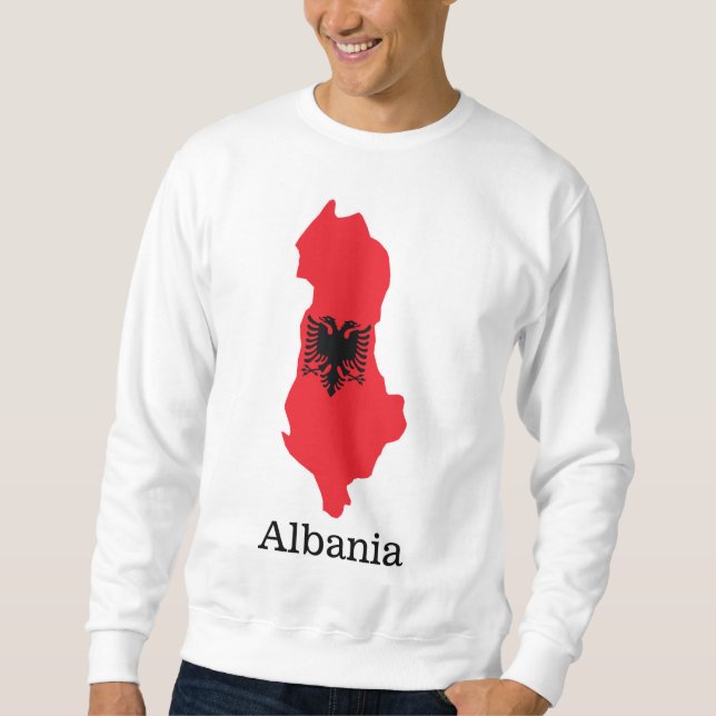 Flaggen und Länder Albanien Sweatshirt (Vorderseite)