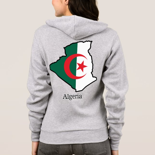 Flaggen und Länder Algerien Hoodie (Rückseite)