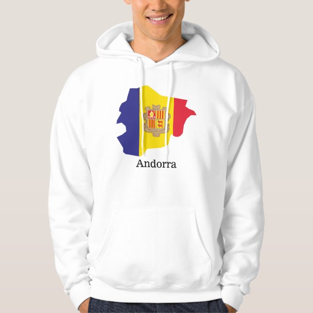 Flaggen und Länder Andorra Hoodie (Vorderseite)