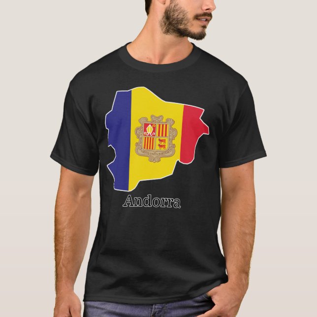 Flaggen und Länder Andorra T-Shirt (Vorderseite)