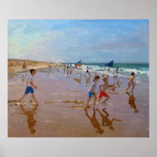 Flaggen und Reflexionen Montalivet Poster