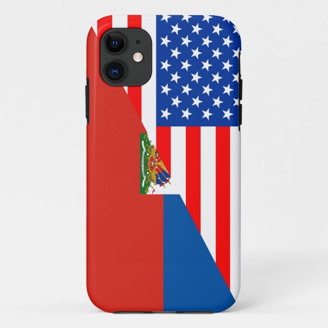Flaggen-USA-Land Vereinigter Staaten Amerika Haiti Case-Mate iPhone Hülle (Rückseite)