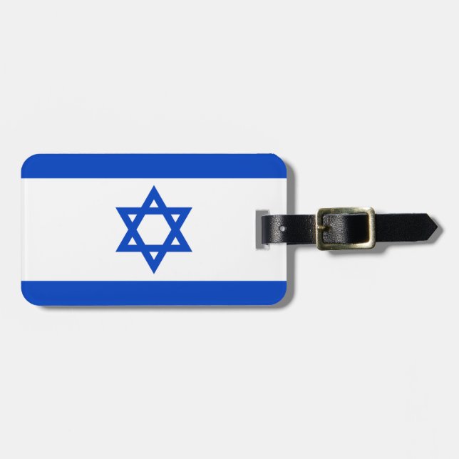 Flaggen von Israel Easy ID Persönlich Gepäckanhänger (Vorderseite horizontal)