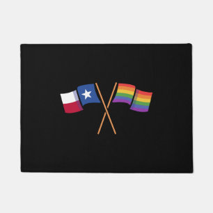 Flaggen von Pride Texas Design für stolze LGBT+ Te Fußmatte
