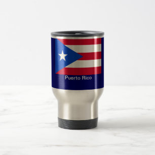 Flaggen von Puerto Rico Reisebecher