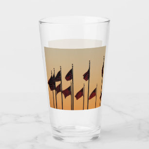 Flaggen von Sunset American Patriotic USA Glas