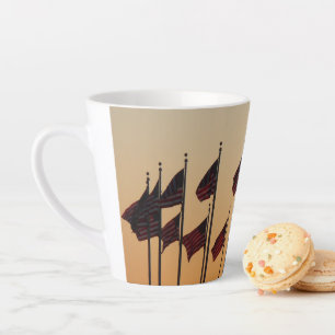 Flaggen von Sunset American Patriotic USA Milchtasse