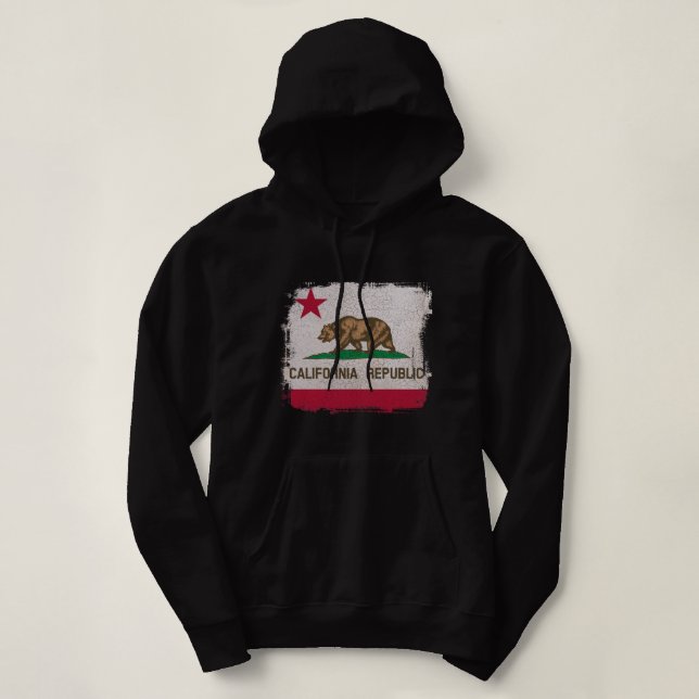 Flaggenangst des Souvenirs in der Republik Kalifor Hoodie (Design vorne)