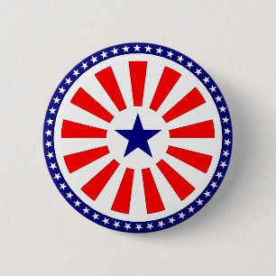 Flaggenaufkleber Button