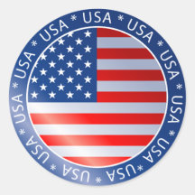 Flaggenaufkleber der USA