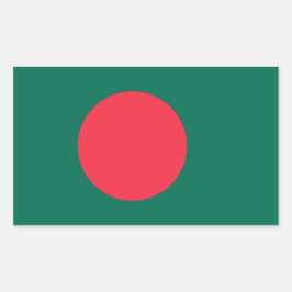 Flaggenaufkleber für Bangladesch Rechteckiger Aufkleber