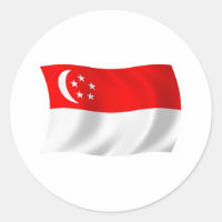 Flaggenaufkleber in Singapur