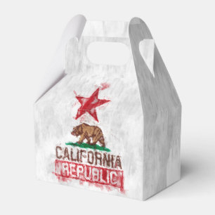 Flaggenbär der Republik Kalifornien in farbenfrohe Geschenkschachtel