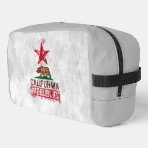 Flaggenbär der Republik Kalifornien in farbenfrohe Waschbeutel