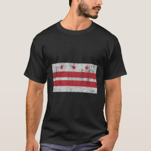 Flaggenbezirk Washington DC Columbia T-Shirt