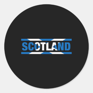 Flaggenbriefe in Schottland in meinen DNA-Schotten Runder Aufkleber