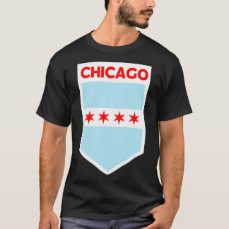 Flaggenemblem der Stadt Chicago T-Shirt