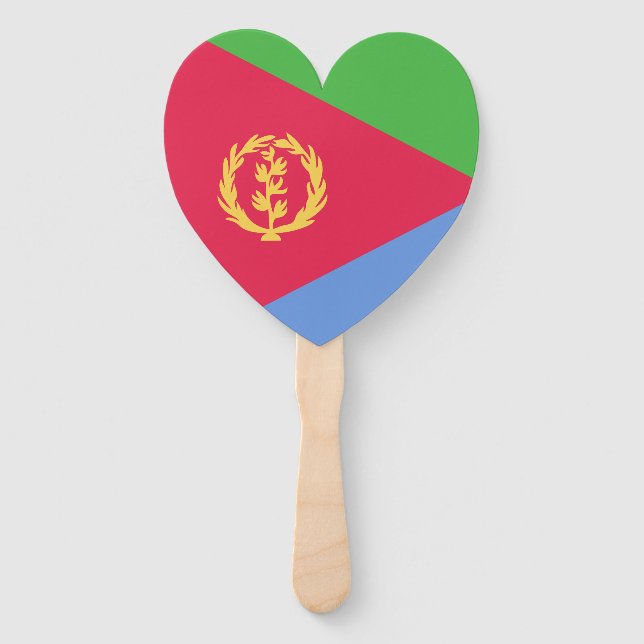 Flaggenemblem Eritrea Fächer (Vorderseite)