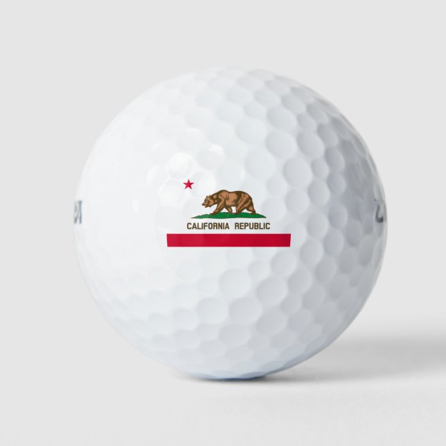 Flaggenentwurf des kalifornischen Staates Golfball (Vorderseite)