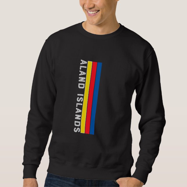 Flaggenfarben der Ålandinseln Sweatshirt (Vorderseite)
