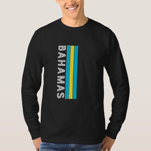 Flaggenfarben der Bahamas T-Shirt (Vorderseite)
