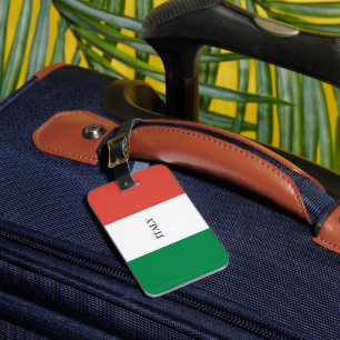 FLAGGENFARBEN ITALIEN GEPÄCKANHÄNGER